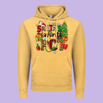 Santa's Favorite Pct Vintage Hoodie Designed By Zillion Design Studio
