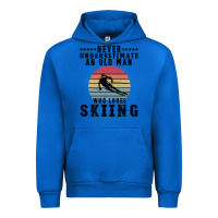 Cobalt Never Underestimate An Old Man Who Loves Skiing Urban Hoodie - Bettercallsaul