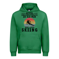 Emerald Never Underestimate An Old Man Who Loves Skiing Urban Hoodie - Bettercallsaul