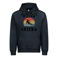 Navy Never Underestimate An Old Man Who Loves Skiing Urban Hoodie - Bettercallsaul