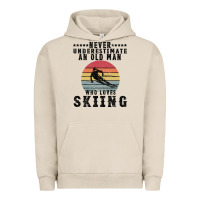 Pigment French Oak Never Underestimate An Old Man Who Loves Skiing Urban Hoodie - Bettercallsaul