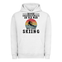 Pigment Lunar Rock Never Underestimate An Old Man Who Loves Skiing Urban Hoodie - Bettercallsaul