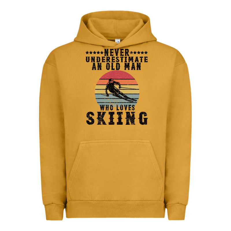 Never Underestimate An Old Man Who Loves Skiing Urban Hoodie by Bettercallsaul | Teevron
