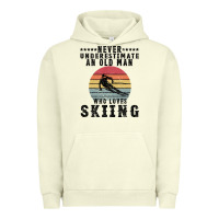 Pigment Pistachio Never Underestimate An Old Man Who Loves Skiing Urban Hoodie - Bettercallsaul