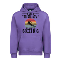 Tulip Never Underestimate An Old Man Who Loves Skiing Urban Hoodie - Bettercallsaul