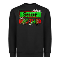 Black soccer brother Heavyweight Sweatshirt - Zillion Design Studio