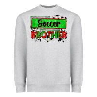 Heather Grey soccer brother Heavyweight Sweatshirt - Zillion Design Studio