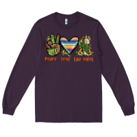 Plum peace love san judas Long Sleeve Tee - JahusDesignShop