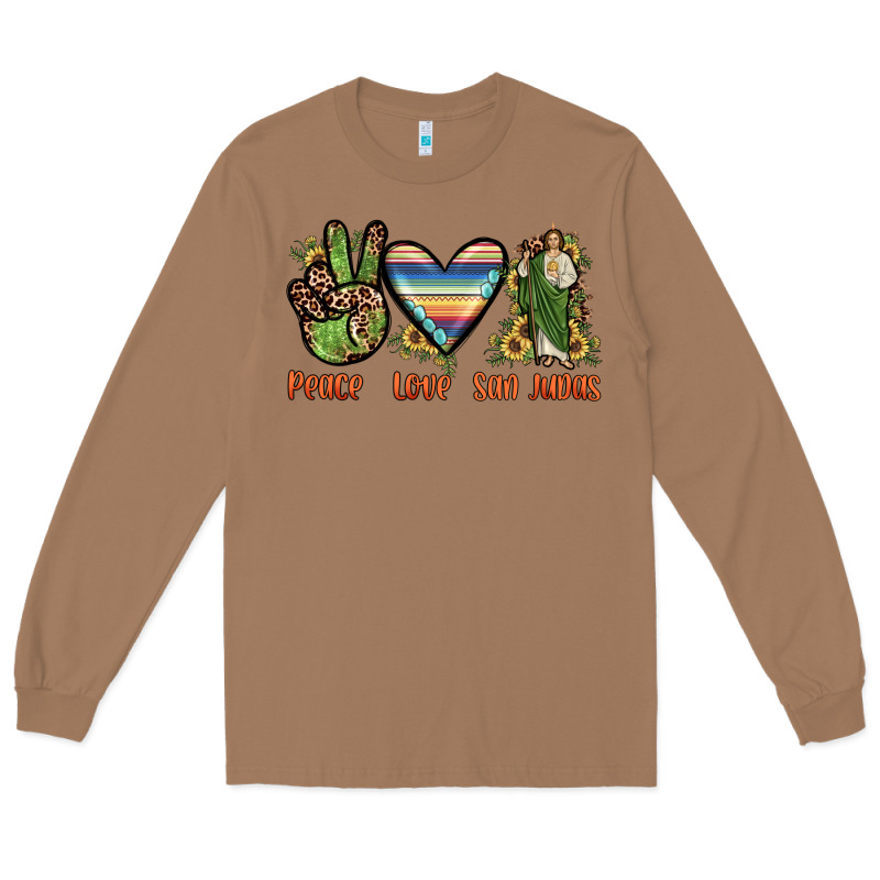 Peace Love San Judas Long Sleeve Tee by JahusDesignShop | Teevron