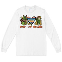 White peace love san judas Long Sleeve Tee - JahusDesignShop