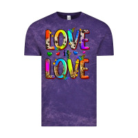 Cloud Purple love is love Vintage Tee - Zillion Design Studio
