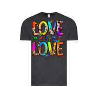 Vintage Black love is love Vintage Tee - Zillion Design Studio