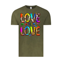 Vintage Olive love is love Vintage Tee - Zillion Design Studio