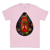 Bubblegum Pink african masks teardrop  6 Classic Tee - BundleAndBundleShop