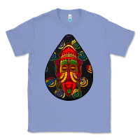 Colony Blue african masks teardrop  6 Classic Tee - BundleAndBundleShop