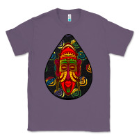 Lavender african masks teardrop  6 Classic Tee - BundleAndBundleShop