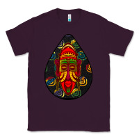 Plum african masks teardrop  6 Classic Tee - BundleAndBundleShop