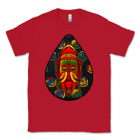 Red african masks teardrop  6 Classic Tee - BundleAndBundleShop