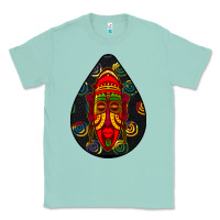 Seafoam african masks teardrop  6 Classic Tee - BundleAndBundleShop