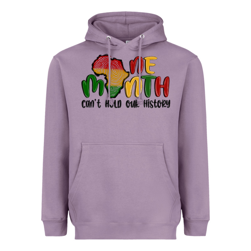 One Month Cant Hold Our History Heavyweight Hoodie by MaliasSmallBusiness | Teevron