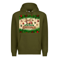 Army Green just a girl who loves christmas tumbler Premium Hoodie - BundleAndBundleShop
