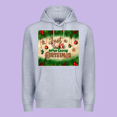Just A Girl Who Loves Christmas Tumbler Premium Hoodie Designed By Bundleandbundleshop