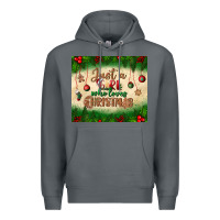 Rock just a girl who loves christmas tumbler Premium Hoodie - BundleAndBundleShop