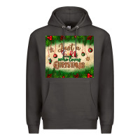 Smoke just a girl who loves christmas tumbler Premium Hoodie - BundleAndBundleShop