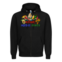 Black hispanic heritage month Zipper Hoodie - BundleAndBundleShop