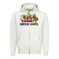 Oatmeal Heather hispanic heritage month Zipper Hoodie - BundleAndBundleShop