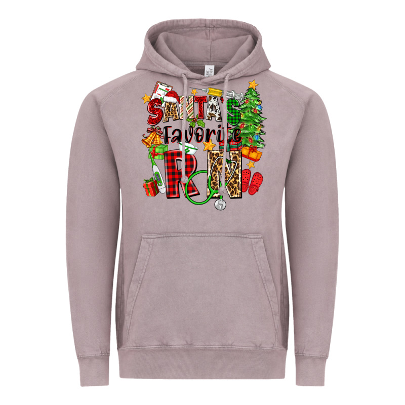 Santa's Favorite Rn Vintage Hoodie by Zillion Design Studio | Teevron