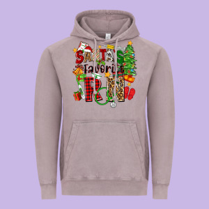 Santa's Favorite Rn Vintage Hoodie Designed By Zillion Design Studio
