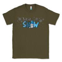 Army Green winter let it snow Classic Tee - JahusDesignShop