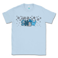 Dusty Blue winter let it snow Classic Tee - JahusDesignShop