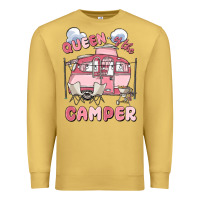 Antique Gold queen of the camper Premium Sweatshirt - MaliasSmallBusiness