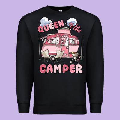 Queen Of The Camper Premium Sweatshirt Designed By Maliassmallbusiness