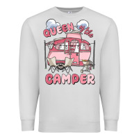 Dove Grey queen of the camper Premium Sweatshirt - MaliasSmallBusiness