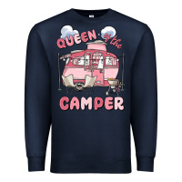 Navy queen of the camper Premium Sweatshirt - MaliasSmallBusiness