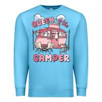 Ocean Blue queen of the camper Premium Sweatshirt - MaliasSmallBusiness