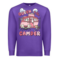 Purple queen of the camper Premium Sweatshirt - MaliasSmallBusiness