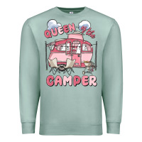 Seafoam queen of the camper Premium Sweatshirt - MaliasSmallBusiness
