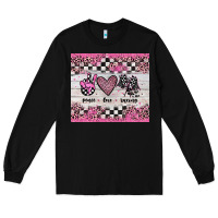 Black peace love racing Long Sleeve Tee - JahusDesignShop