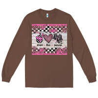 Chestnut peace love racing Long Sleeve Tee - JahusDesignShop