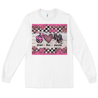 White peace love racing Long Sleeve Tee - JahusDesignShop