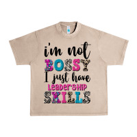 French Oak ı'm not bossy ı just have leadership skills Urban Heavy Tee - FaDigitalArtStudio