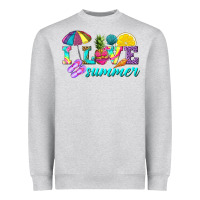 Heather Grey i love summer Heavyweight Sweatshirt - texasbilliewilder