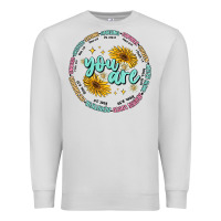 Dove Grey you are inspiration Premium Sweatshirt - MaliasSmallBusiness