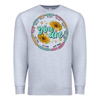 Heather Grey you are inspiration Premium Sweatshirt - MaliasSmallBusiness