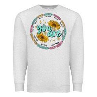 Oatmeal Heather you are inspiration Premium Sweatshirt - MaliasSmallBusiness