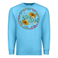 Ocean Blue you are inspiration Premium Sweatshirt - MaliasSmallBusiness